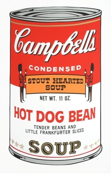 WARHOL Andy - Campbells soup - Hot dog bean