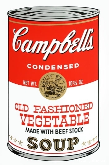 WARHOL Andy - Campbells soup - Old fashioned vegetable