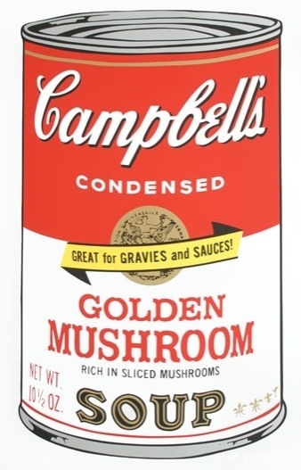 WARHOL Andy - Campbells soup - Golden mushroom