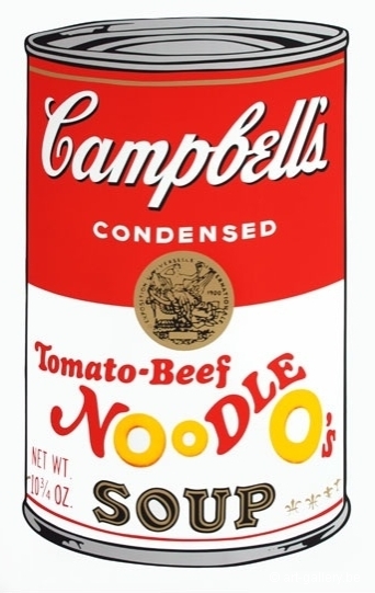 WARHOL Andy - Campbells soup - Tomato Beef Noodle os