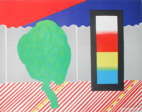 RAVEEL Roger - Muurtje, boompje en de drie primarie kleuren