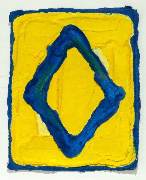 BOGART Bram - Losange bleu sur jaune
